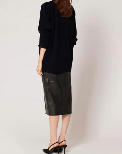 Zapa Gilets Et Cardigans|Gilet 100% Laine Georgie marine