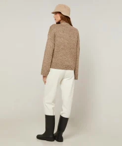 Rodier Gilets Et Cardigans|Gilet Alegria col V chiné marron