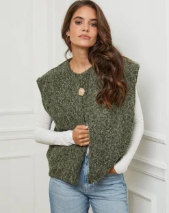 L'Armoire de Suzette Gilets Et Cardigans|Gilet Alice kaki