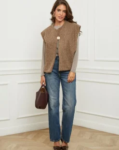 L'Armoire de Suzette Gilets Et Cardigans|Gilet Alice taupe