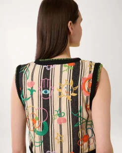 Manoush Gilets Et Cardigans|Gilet Beldi stripes