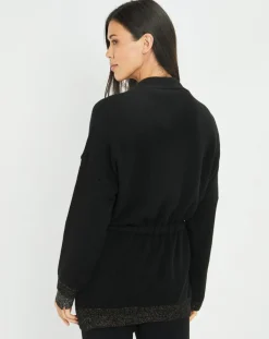 Lauren Vidal Gilets Et Cardigans|Gilet ceinturé Ciara noir