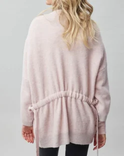 Lauren Vidal Gilets Et Cardigans|Gilet ceinturé Ciara rose