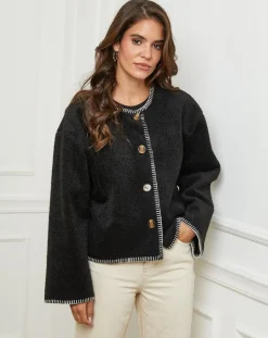 L'Armoire de Suzette Gilets Et Cardigans|Gilet Clara noir