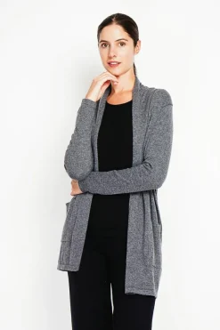 C&Jo Gilets Et Cardigans|Gilet col châle loup