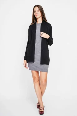 C&Jo Gilets Et Cardigans|Gilet col châle noire