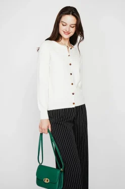 C&Jo Gilets Et Cardigans|Gilet col ras du cou naturel