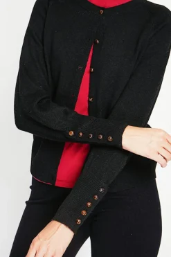 Assuili Gilets Et Cardigans|Gilet col ras du cou noir