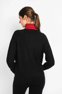 Assuili Gilets Et Cardigans|Gilet col ras du cou noir