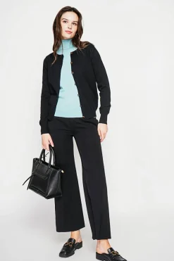 C&Jo Gilets Et Cardigans|Gilet col ras du cou noir