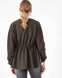 Indies Gilets Et Cardigans|Gilet Edith kaki