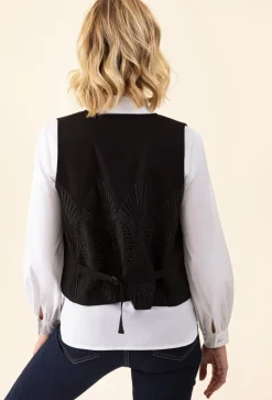 Bleu Blanc Rouge Gilets Et Cardigans|Gilet Eloane noir