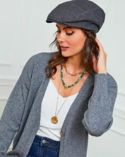 Fleur de cachemire Gilets Et Cardigans|Gilet en Cachemire mélangé Laura gris