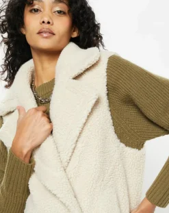 Lou Andrea Gilets Et Cardigans|Gilet en Fausse Fourrure W1622L Mont riso late