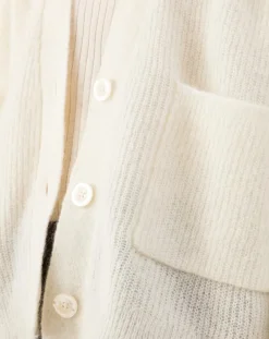 Indies Gilets Et Cardigans|Gilet en Kidmohair & Laine mélangés Bonnie écru