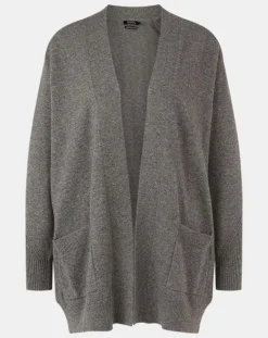 Galeries Lafayette Gilets Et Cardigans|Gilet en Laine & Cachemire Susan gris foncé