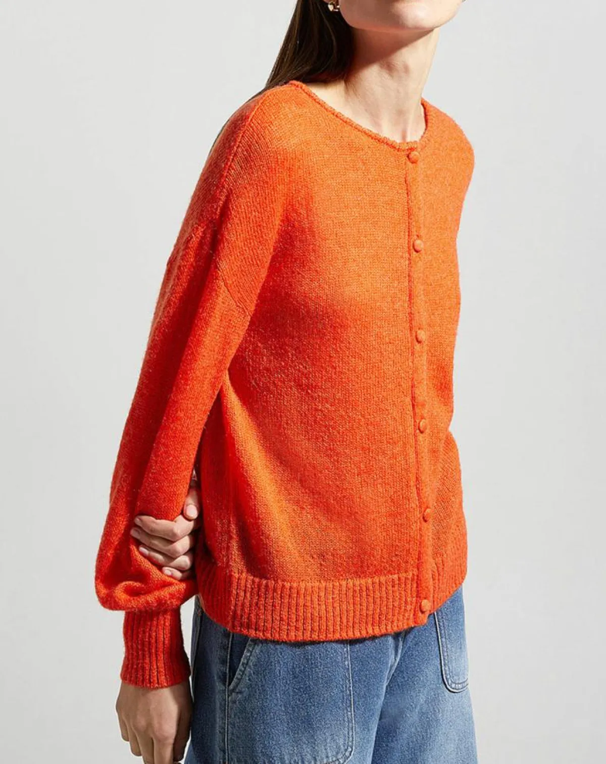 Galeries Lafayette Gilets Et Cardigans|Gilet en Laine & Mohair mélangés Maille Boston 2 rouge moyen