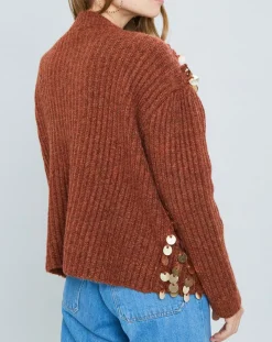 Manoush Gilets Et Cardigans|Gilet en Mohair & Laine mélangés Pampille écureuil