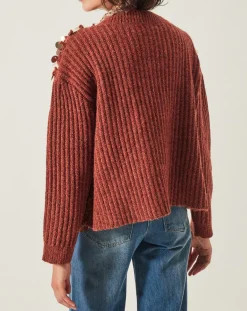 Manoush Gilets Et Cardigans|Gilet en Mohair & Laine mélangés Pampille écureuil