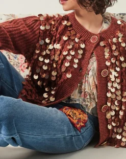 Manoush Gilets Et Cardigans|Gilet en Mohair & Laine mélangés Pampille écureuil