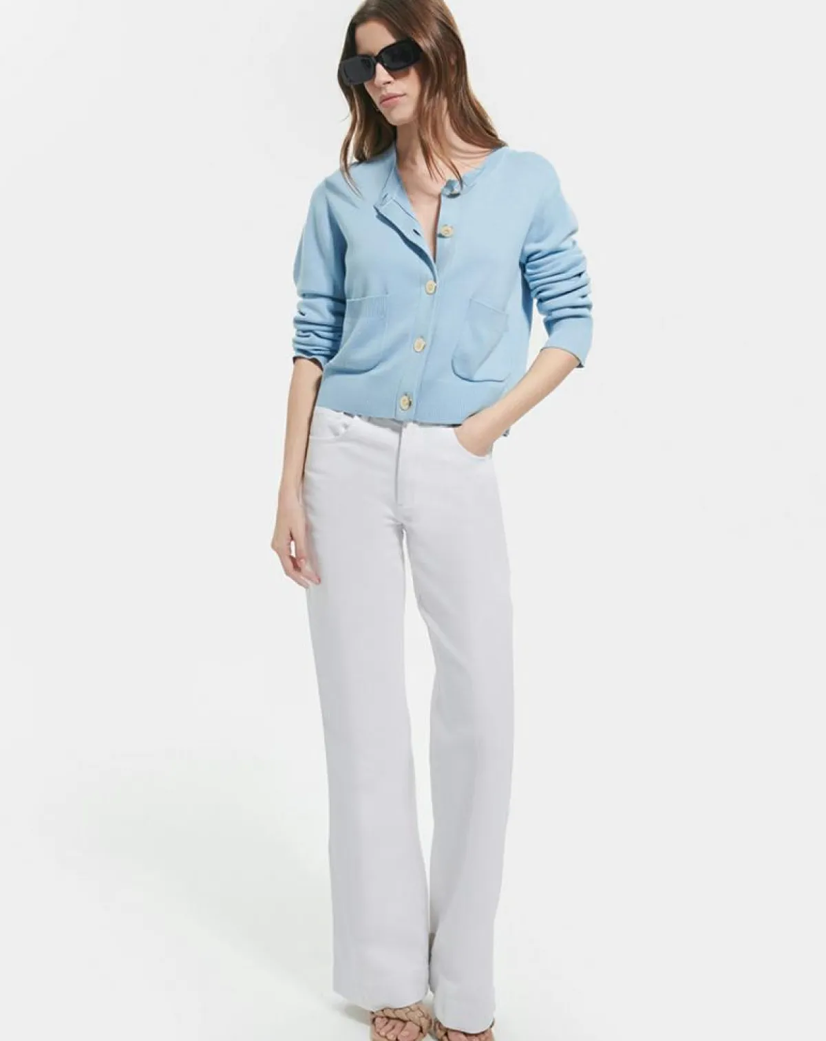 Zapa Gilets Et Cardigans|Gilet Gwendoline bleu ciel