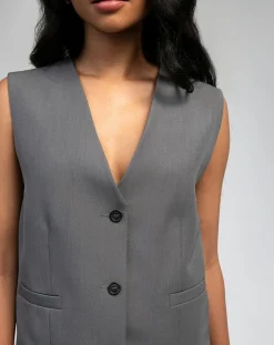 An'ge Gilets Et Cardigans|Gilet Kimolo anthracite