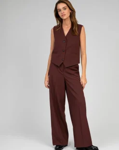 An'ge Gilets Et Cardigans|Gilet Kimolo chocolat