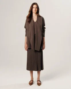 Rodier Gilets Et Cardigans|Gilet Lawrence ouvert marron havane