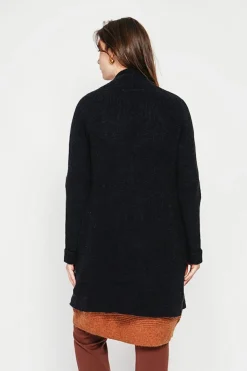 C&Jo Gilets Et Cardigans|Gilet long à col châle noir