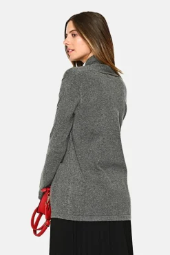 Assuili Gilets Et Cardigans|Gilet long en Cachemire mélangé col châle loup