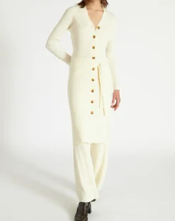 Zapa Gilets Et Cardigans|Gilet long Galia écru