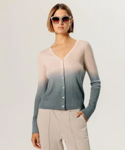 Rodier Gilets Et Cardigans|Gilet Maëlys 100% laine tie & dye beige chair