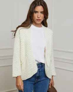 Alice & Charlotte Gilets Et Cardigans|Gilet Manon blanc