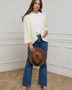 Alice & Charlotte Gilets Et Cardigans|Gilet Manon blanc