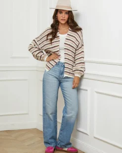 L'Armoire de Suzette Gilets Et Cardigans|Gilet Pauline rose