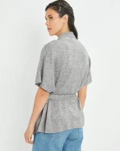 Lauren Vidal Gilets Et Cardigans|Gilet Roy gris