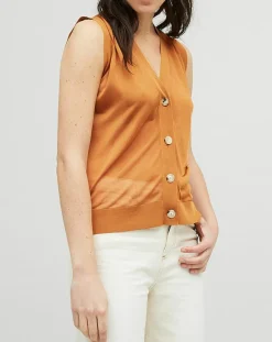 Chloé Stora Gilets Et Cardigans|Gilet Tatiana doré