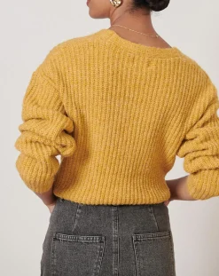 Garance Paris Pulls|Gilet Tio moutarde