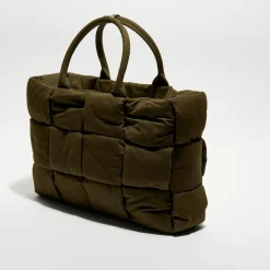 Bottega Veneta Sacs|Grand sac fourre-tout rembourré Arco olive - 32x44x11 cm