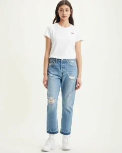 Levi's® Jeans|Jean 501 Crop coupe droite bleu