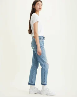 Levi's® Jeans|Jean 501 Crop coupe droite bleu