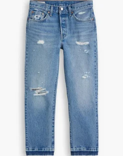 Levi's® Jeans|Jean 501 Crop coupe droite bleu