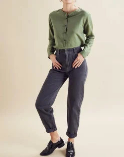 Chloé Stora Jeans|Jean Remi noir délavé