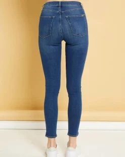 Acquaverde Jeans|Jean slim Twiggy bleu foncé