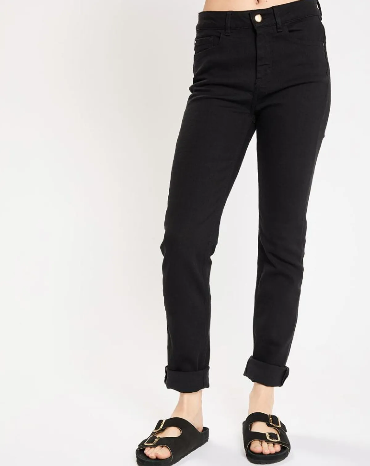 Jodhpur Jeans|Jean Bmock droit brut noir