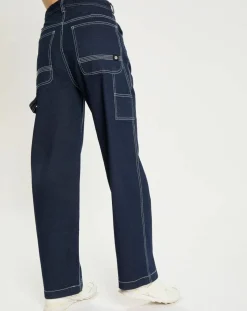 Element Jeans|Jean brut large bleu foncé