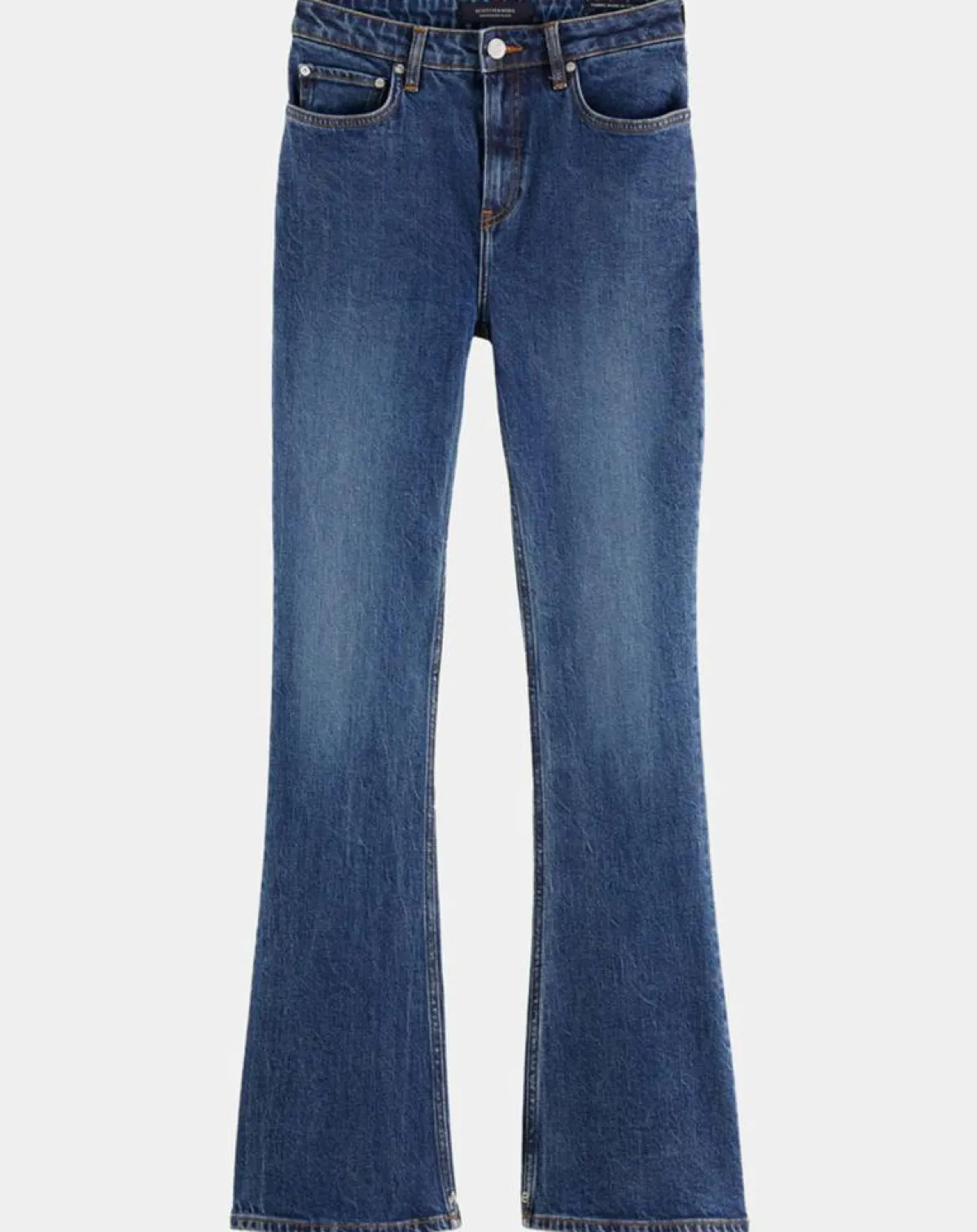 Scotch & Soda Jeans|Jean charm flare taille haute bleu moyen