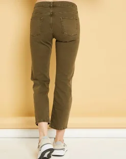 Acquaverde Jeans|Jean cropped Natural Nils army
