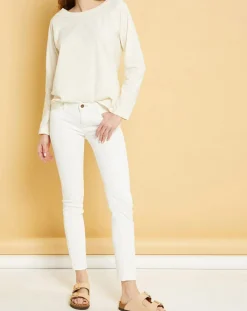 Acquaverde Jeans|Jean Denim Craft Scarlett blanc