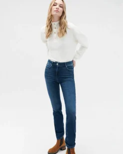 Caroll Jeans|Jean droit Darlingta denim moyen
